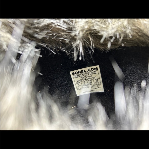 Sorel NL3481 Joan of Arctic Women’s Waterproof Black Leather Booties Boots Sz 9 - Picture 8 of 9